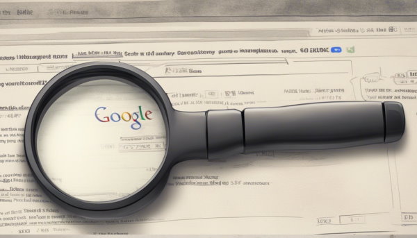 یک ذره بین بر روی صفحه نتایج گوگل (تصویر تزئینی مطلب برنامه نویسی وب چیست)