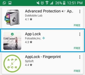 اپلیکیشن App lock و رمزگذاری واتساپ