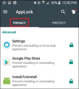 جلوگیری از حذف Applock و رمزگذاری واتساپ