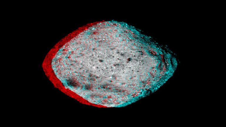 تصویر سه بعدی از سیارک بنو — تصویر نجومی