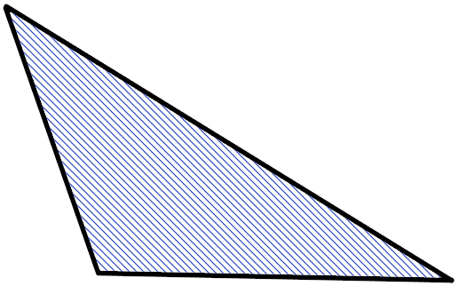 نمایش مفهوم مساحت مثلث
