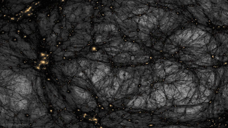 ماده تاریک در جهانی شبیه سازی شده — تصویر نجومی