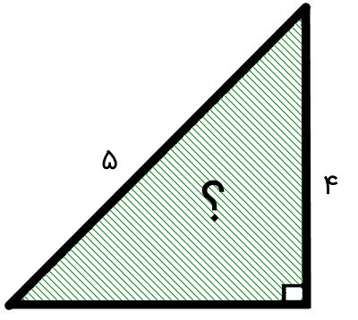 مثلث قائم الزاویه با وتر 5 و ساق 4