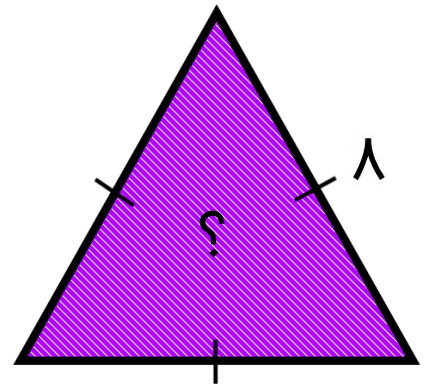مثلث متساوی الاضلاع به ضلع 8