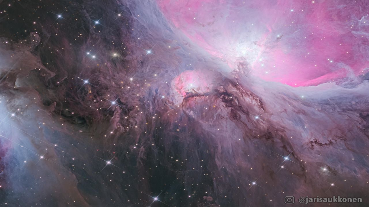 جریان های گردوغبار سحابی M43 — تصویر نجومی