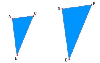 مثال مساحت مثلث متشابه