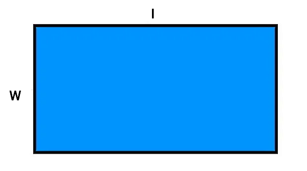 مستطیلی با رنگ آبی