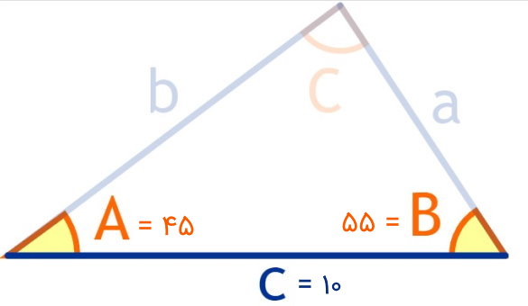 مساحت مثال مثلث ز ض ز