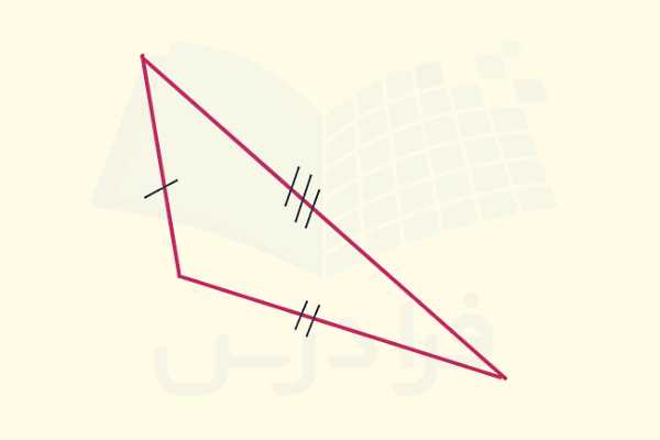 مثلثی با طول ضلع‌های مختلف
