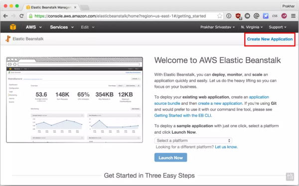 دسترسی به کنسول AWS | اولین گام از مراحل استقرار اپلیکیشن داکرایز شده روی سرویس ابری AWS