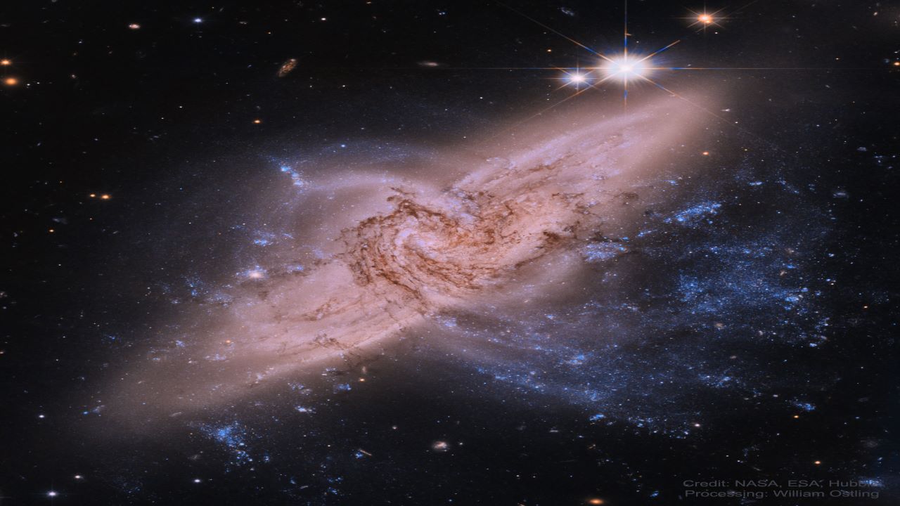 همپوشانی کهکشان های NGC 3314 — تصویر نجومی