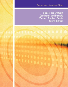 کتاب سیگنالها و سیستمهای پیوسته و گسسته زیمر 