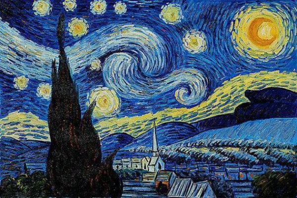 «شب پرستاره»، از آثار ونسان ون گوگ با سبک مدرن (یکی از هنرهای هفتگانه جهانی)