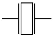 نماد اسیلاتور کریستالی در قطعه شناسی الکترونیک