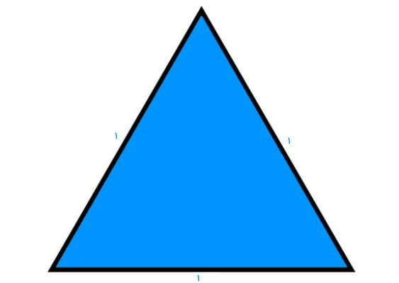 فرمول محیط مثلث متساوی الاضلاع با سه ضلع برابر