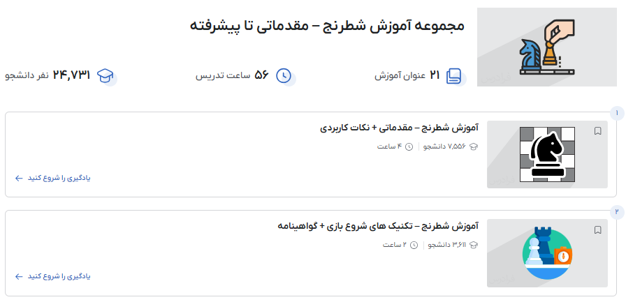 مجموعه آموزش شطرنج