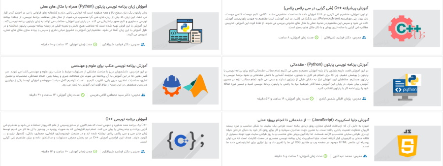 تصویر مجموعه فیلم های آموزش برنامه نویسی فرادرس