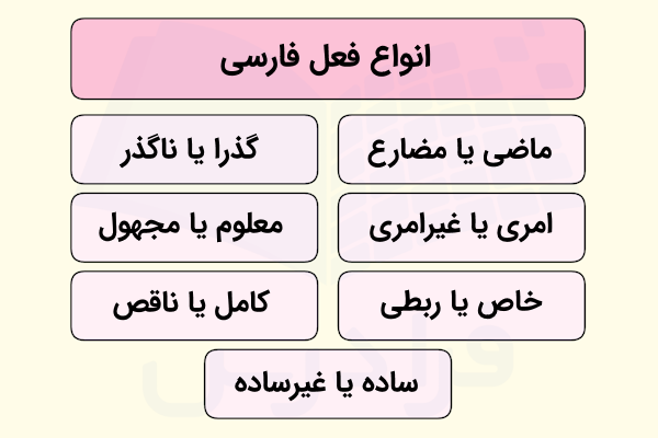 انواع فعل فارسی