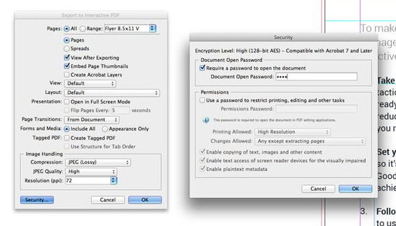 تنظیمات امنیتی در استخراج کتاب الکترونیکی با فرمت PDF در ایندیزاین