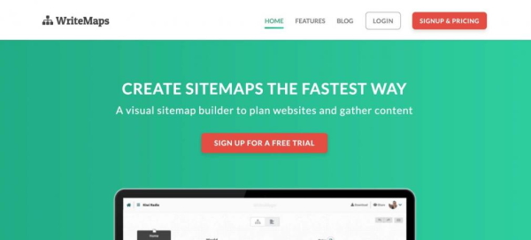 ابزار دیداری Writemaps جهت ساخت Sitemap