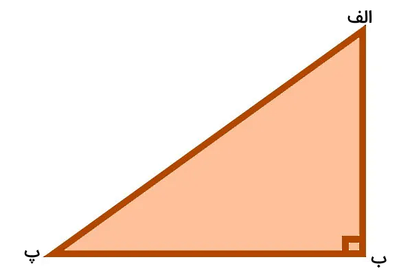 مثلث قائم‌الزاویه نارنجی