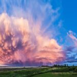 عقب نشینی توفان تندری هنگام غروب آفتاب – تصویر نجومی