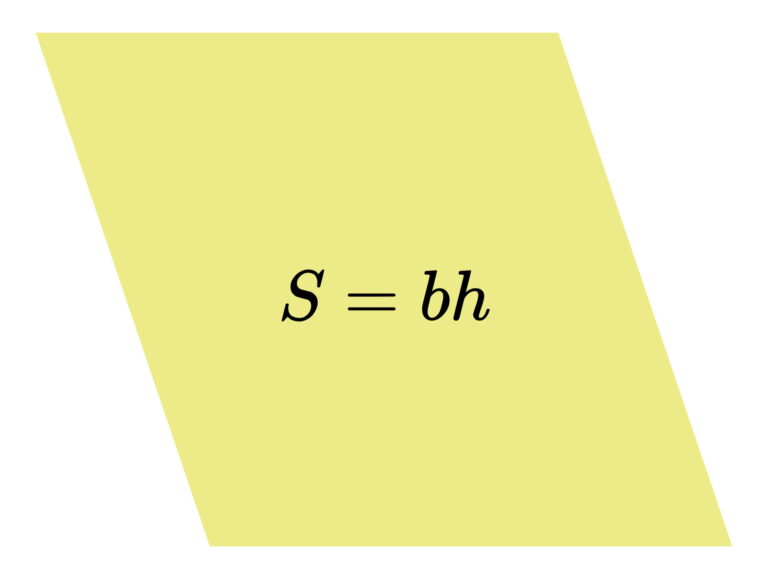 مساحت متوازی الاضلاع به صورت جبری — انواع فرمول ها + حل مثال