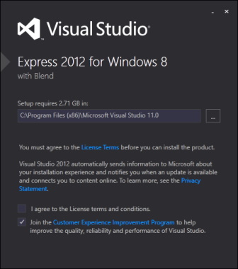 نصب ویژوال استودیو کم حجم اکسپرس ۲۰۱۲