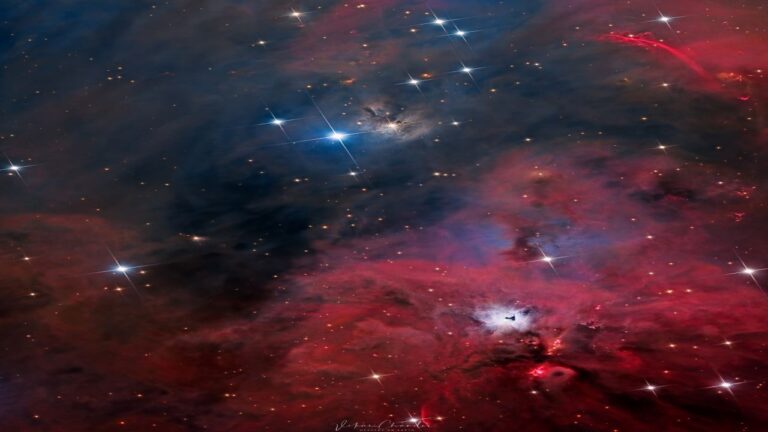 جنوب سحابی شکارچی — تصویر نجومی