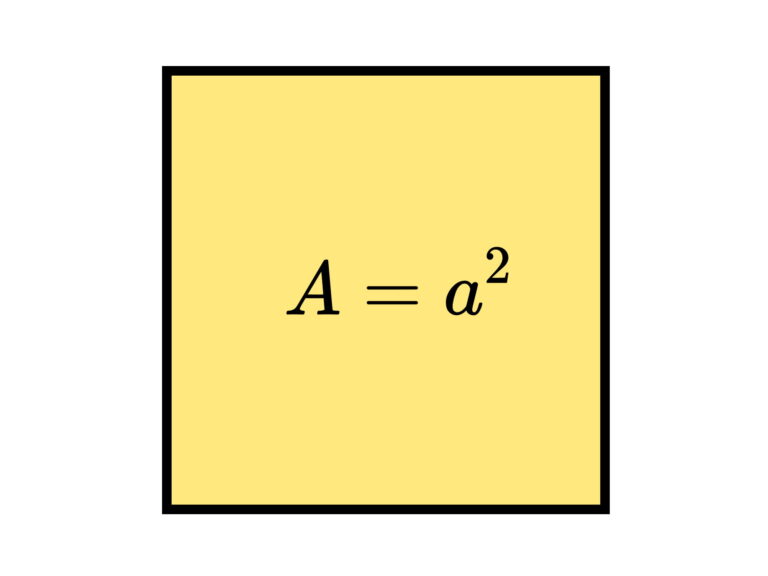 مساحت مربع به صورت جبری — فرمول های ریاضی + حل تمرین و مثال