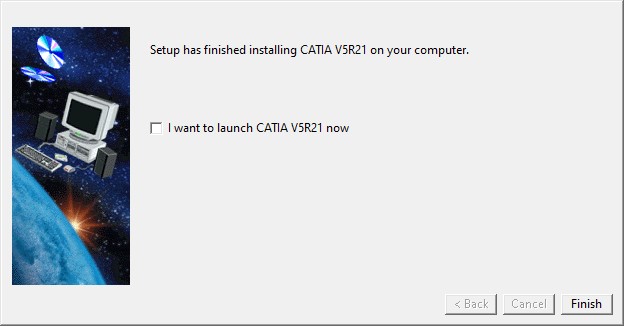 نهایی سازی نصب نرم افزار CATIA