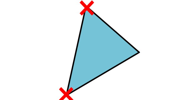 مثلث هیچ قطری ندارد