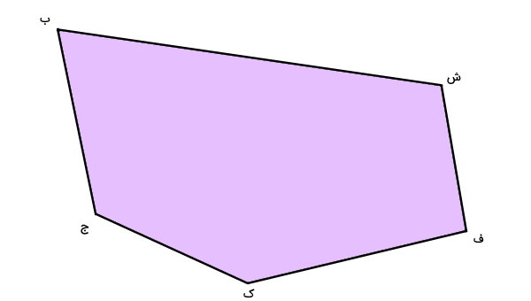 مثال نامگذاری چند ضلعی