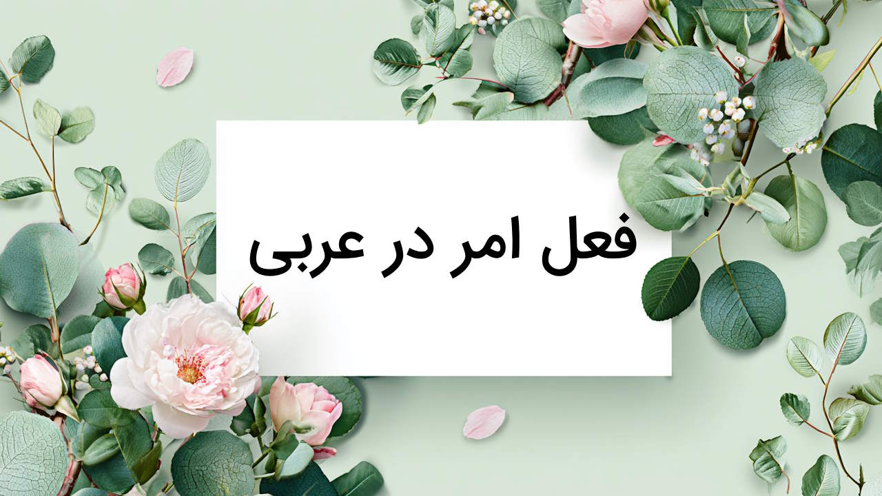 فعل امر در عربی چیست؟ – نحوه ساخت + مثال