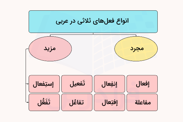 انواع فعل ثلاثی عربی