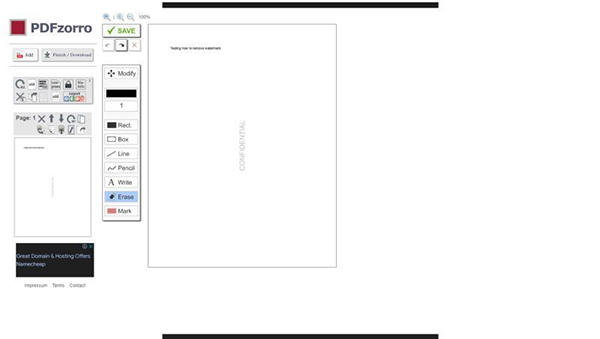 حذف واترمارک از PDF