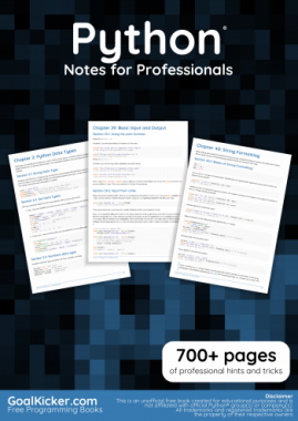 کتاب Python Notes for Professionals در مطلب کتاب برنامه نویسی پایتون