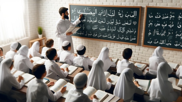 کلاس درس زبان عربی 