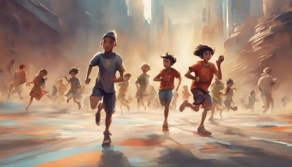 کودکان در حال دویدن