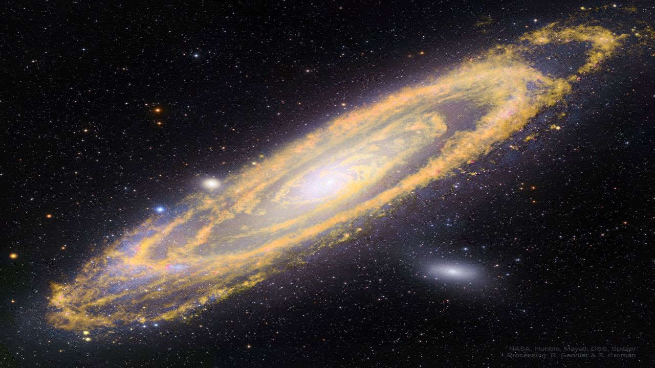 ستاره های کنونی و آینده آندرومدا — تصویر نجومی
