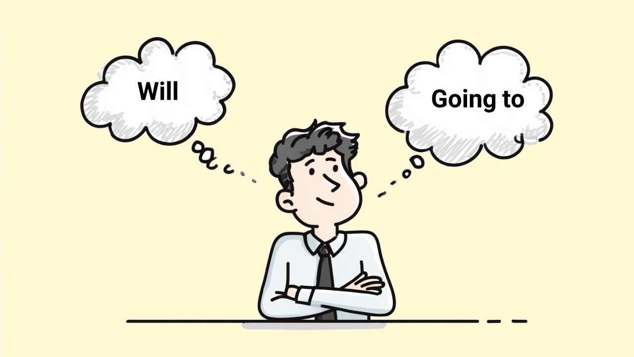 نمونه سوال با Will و Going to – توضیح + مثال