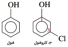 نام گذاری ترکیبات شیمیایی فنول