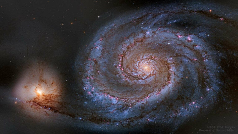 کهکشان گرداب از دید هابل — تصویر نجومی