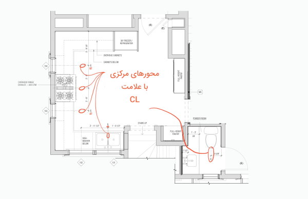 خط چین کوتاه و بلند در نقشه خوانی ساختمان