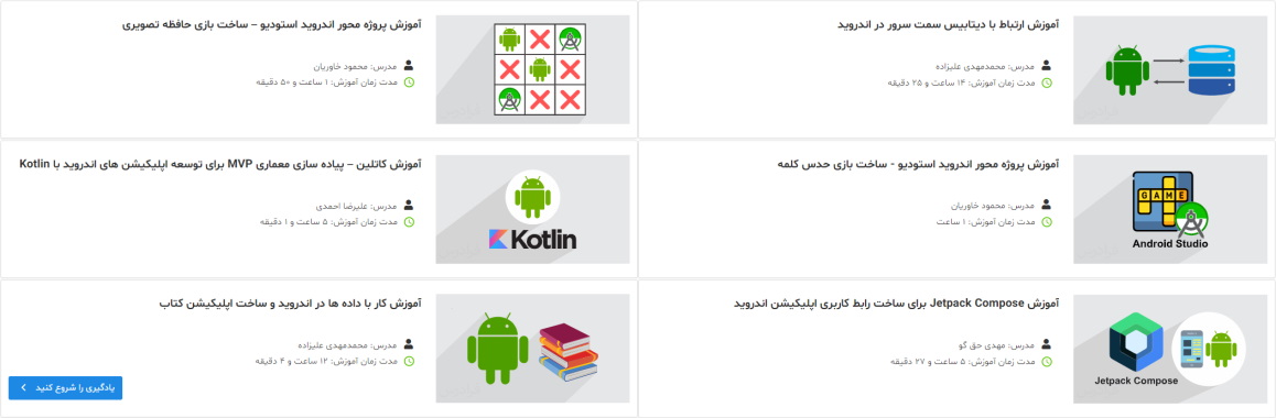 Faradars Android Development Courses