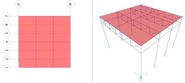 تکمیل رسم سقف بتنی در نرم افزار سپ 2000