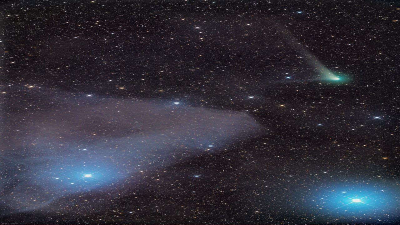 غبار ستاره ای و دنباله های دنباله دار — تصویر نجومی ناسا