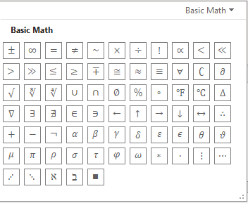 Basic Math در ورد