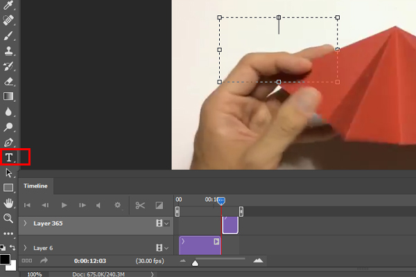 افزودن متن به فیلم در فتوشاپ