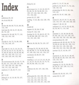 index در کتاب چیست